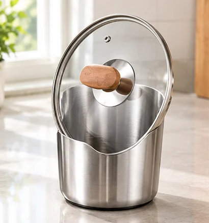 2-in-1 Stainless Steel Pot Lid Holder & Spoon Rest