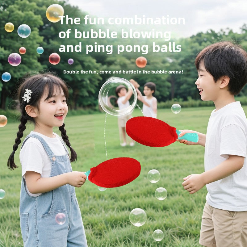 Bouncy Bubble Ping Pong Set | Interactive Outdoor Magic Bubble Game for Kids