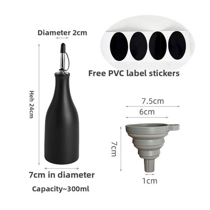 Ceramic Kitchen Oil and Vinegar Dispenser Bottle