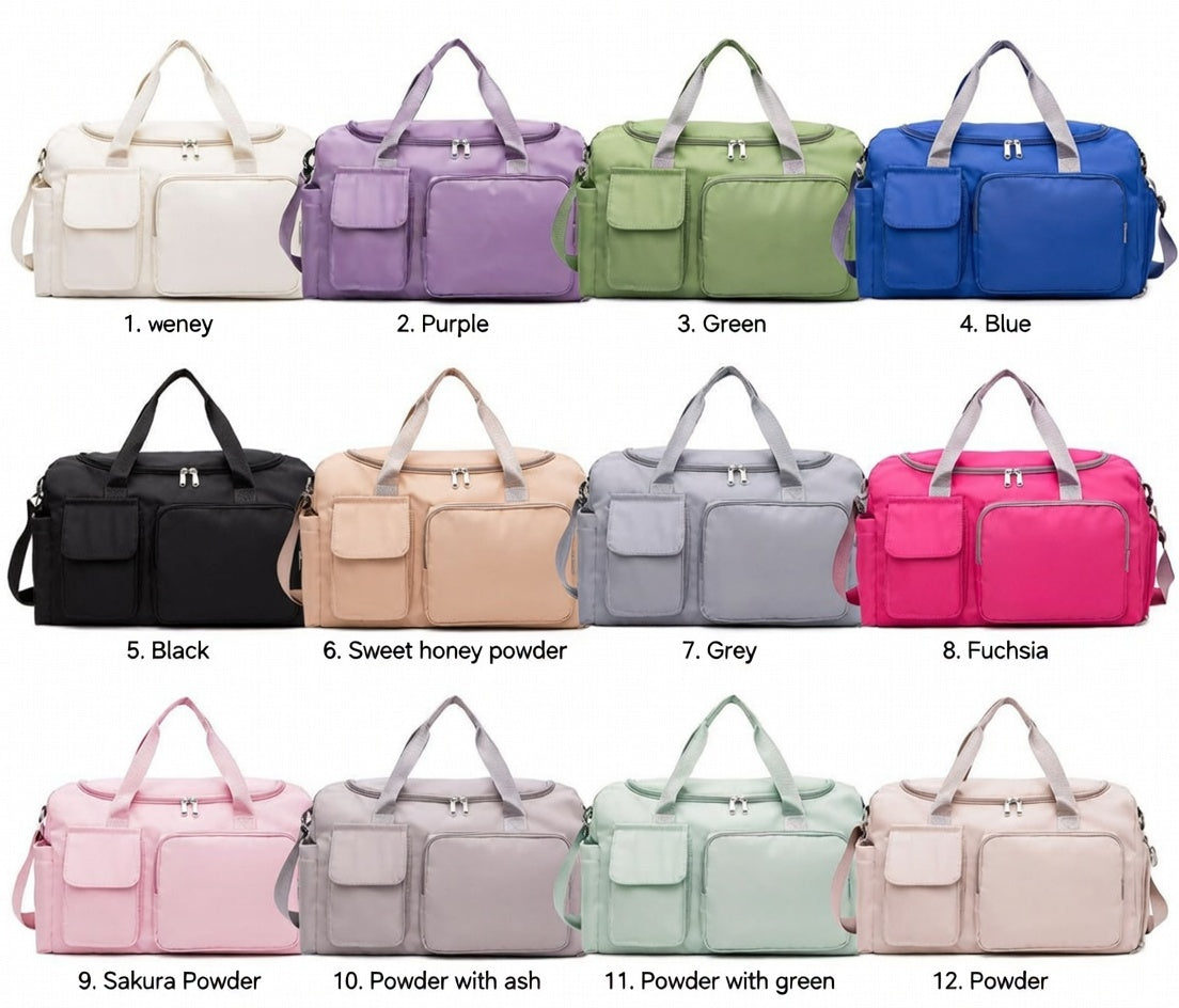 All Purpose Gym & Travel Bag with Dry Wet Separation ? Lightweight, Waterproof, Multi-Use Carry Bag