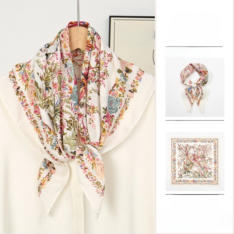 The GeoChic Square Scarf Korean Inspired Prints in 26 Signature Colors