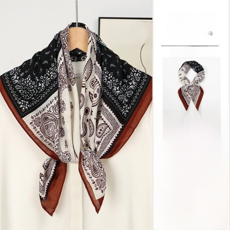 The GeoChic Square Scarf Korean Inspired Prints in 26 Signature Colors