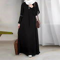 Sequin Long Sleeve Abaya for Women – Modest Full‑Length Dress