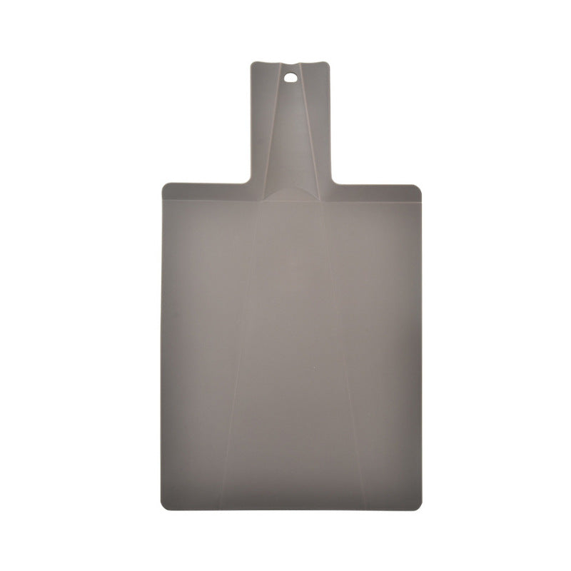 Foldable Plastic Cutting Board with Food Chute Slide Feature, Non-Slip & Lightweight