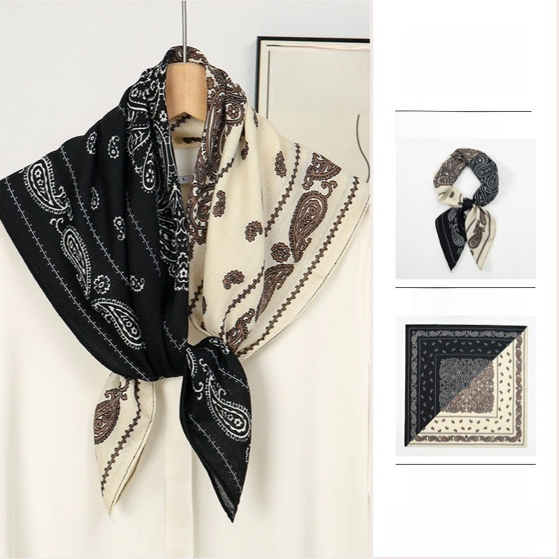 The GeoChic Square Scarf Korean Inspired Prints in 26 Signature Colors