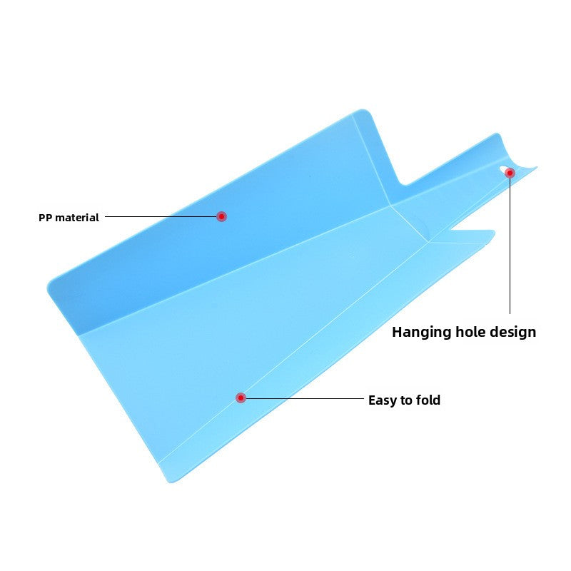 Foldable Plastic Cutting Board with Food Chute Slide Feature, Non-Slip & Lightweight