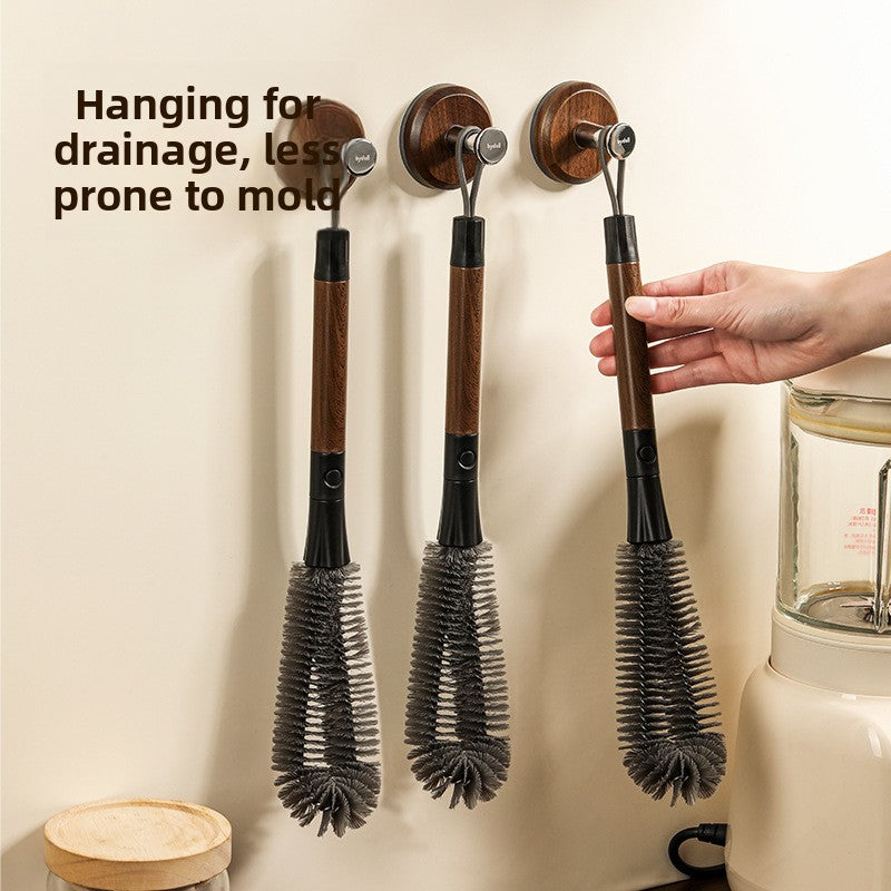 2-in-1 Walnut cleaning brush
