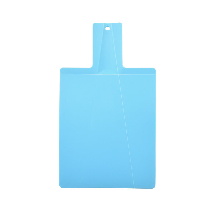 Foldable Plastic Cutting Board with Food Chute Slide Feature, Non-Slip & Lightweight