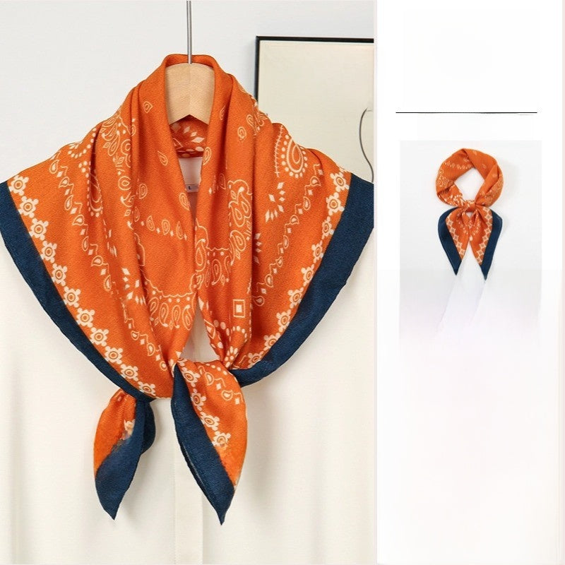 The GeoChic Square Scarf Korean Inspired Prints in 26 Signature Colors