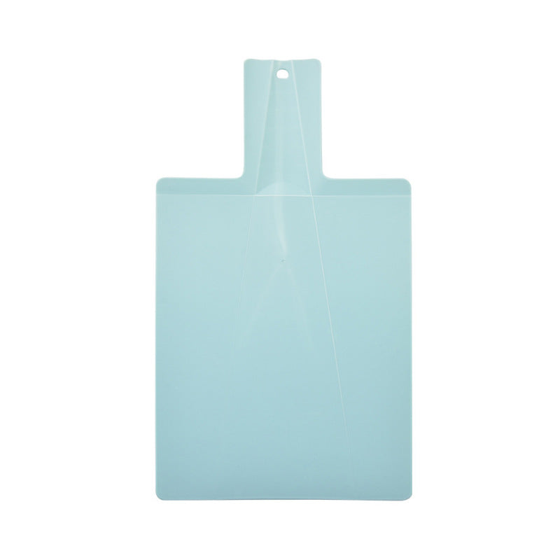 Foldable Plastic Cutting Board with Food Chute Slide Feature, Non-Slip & Lightweight