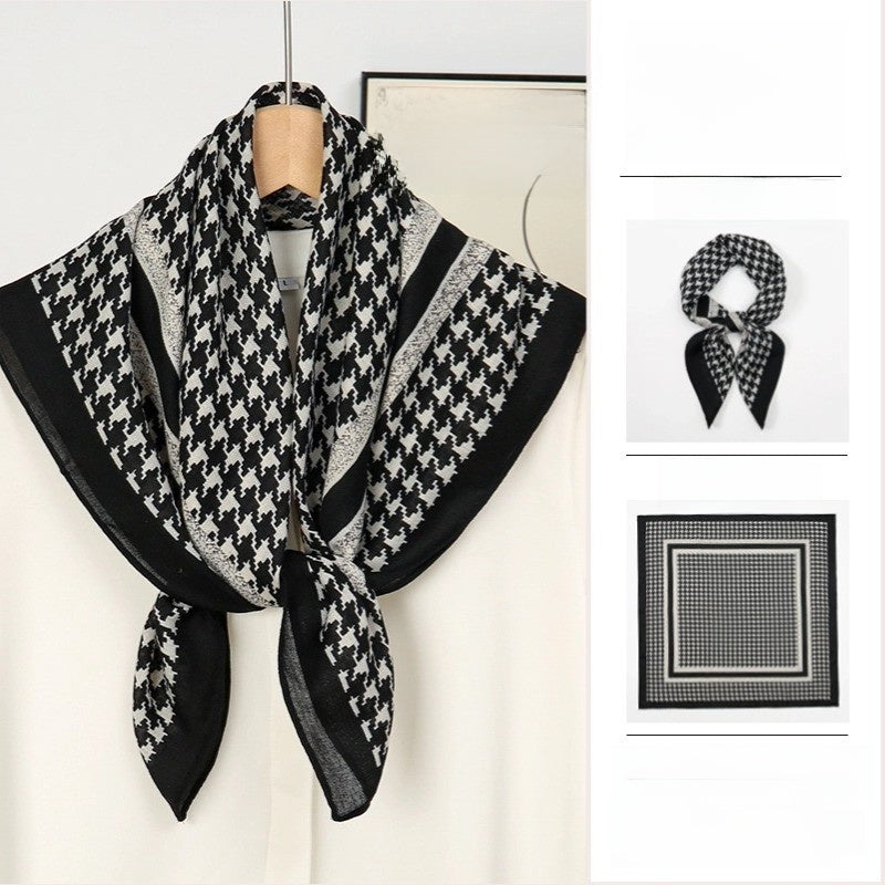 The GeoChic Square Scarf Korean Inspired Prints in 26 Signature Colors