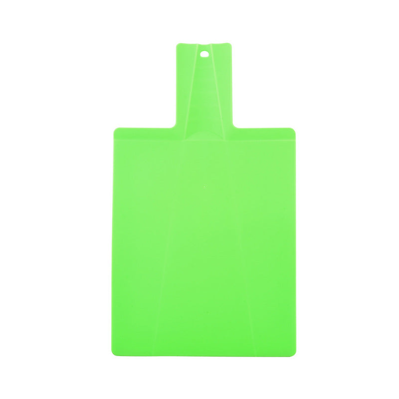 Foldable Plastic Cutting Board with Food Chute Slide Feature, Non-Slip & Lightweight