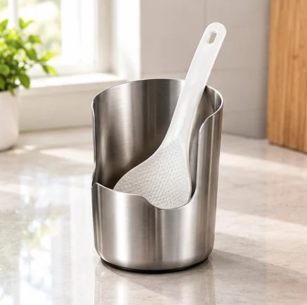 2-in-1 Stainless Steel Pot Lid Holder & Spoon Rest