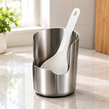 2-in-1 Stainless Steel Pot Lid Holder & Spoon Rest